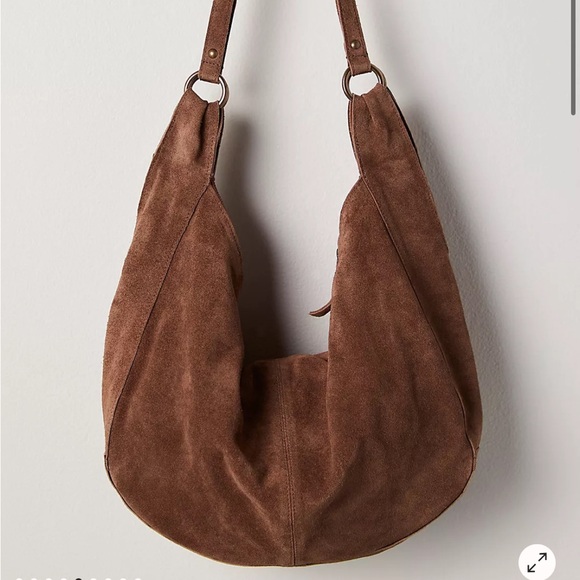 Free people brown Roma suede tote - Picture 4 of 6